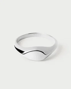 Anillos Sello|Anillos Grandes-PDPAOLA Anillo Sello De Plata Devi