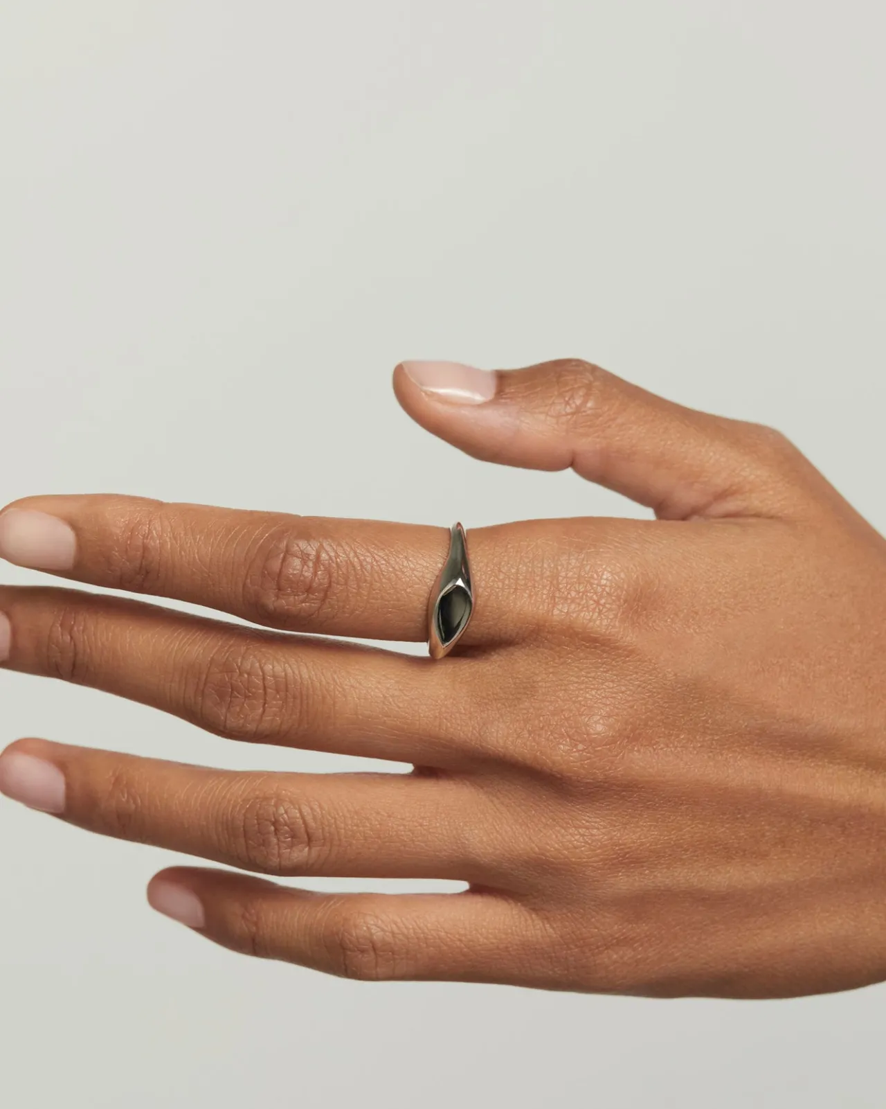Anillos Sello|Anillos Grandes-PDPAOLA Anillo Sello De Plata Devi
