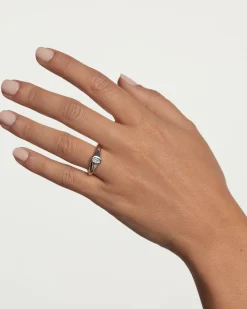 Anillos Sello|Anillos Básicos-PDPAOLA Anillo Sello De Plata Karry