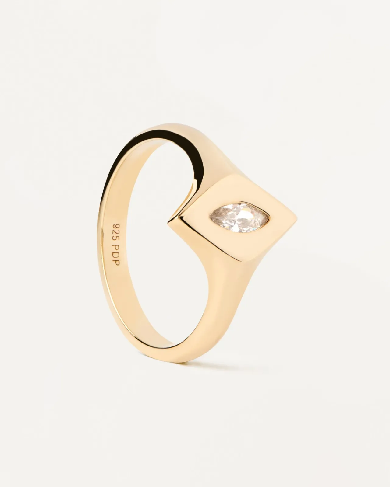 Anillos Básicos|Anillos Solitarios-PDPAOLA Anillo Sello Kate