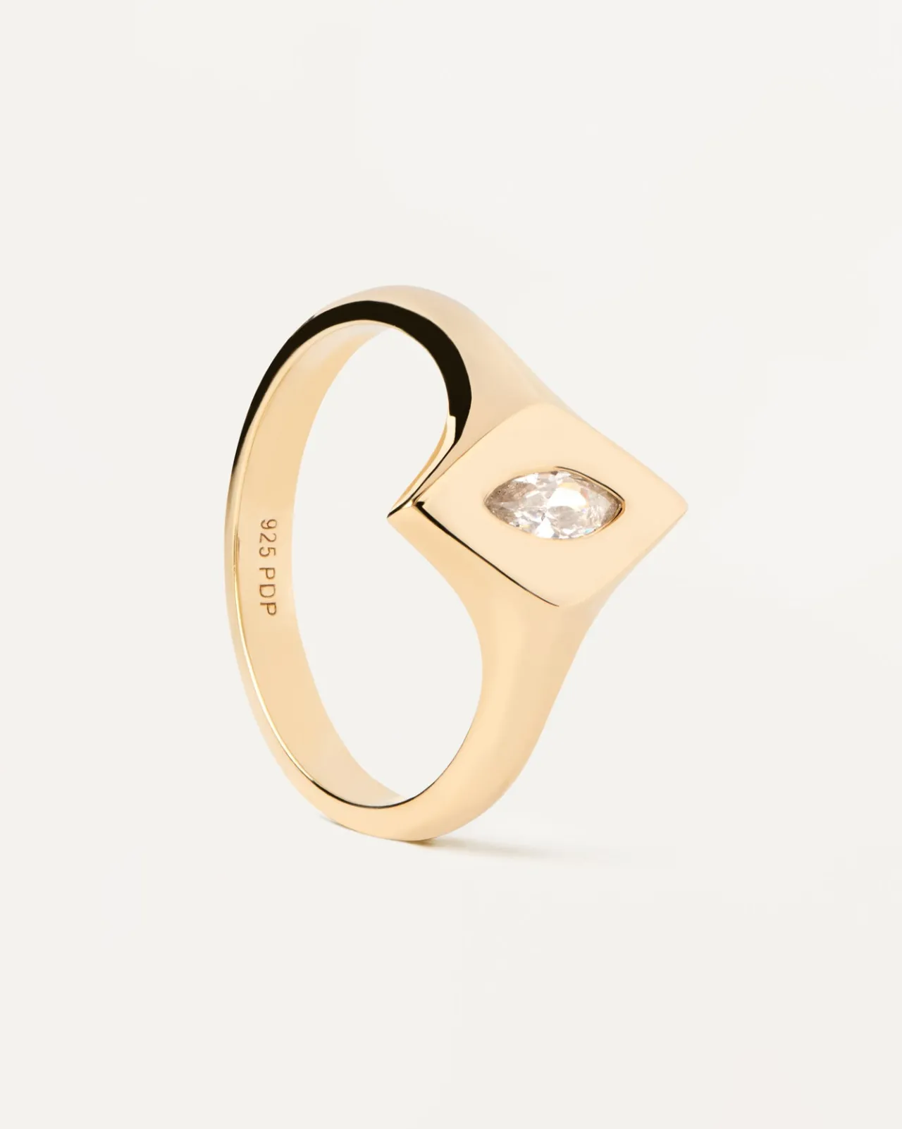 Anillos Básicos|Anillos Solitarios-PDPAOLA Anillo Sello Kate