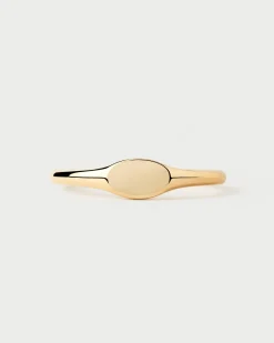 Anillos Básicos|Anillos De Oro-PDPAOLA Anillo sello Oval mini