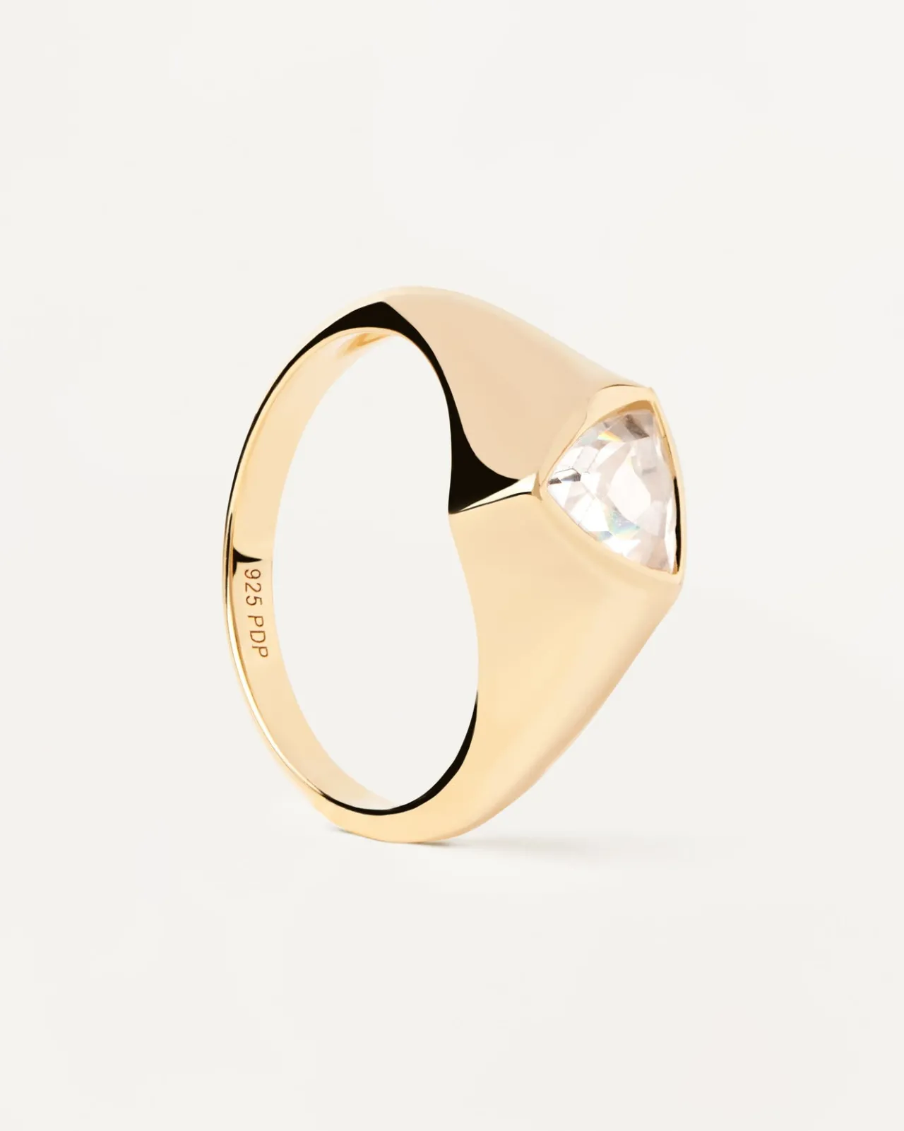 Anillos Grandes|Anillos Básicos-PDPAOLA Anillo Sello Triangle Shimmer