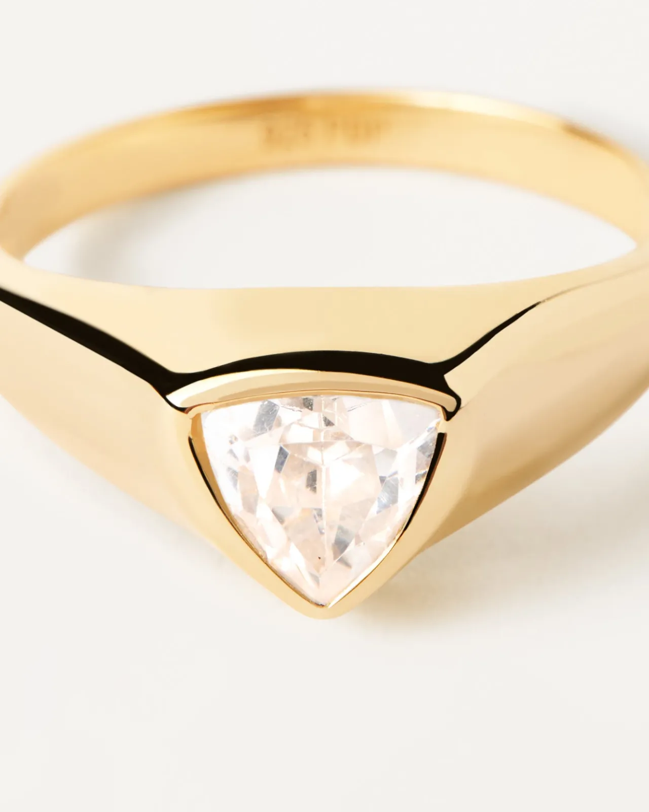 Anillos Grandes|Anillos Básicos-PDPAOLA Anillo Sello Triangle Shimmer