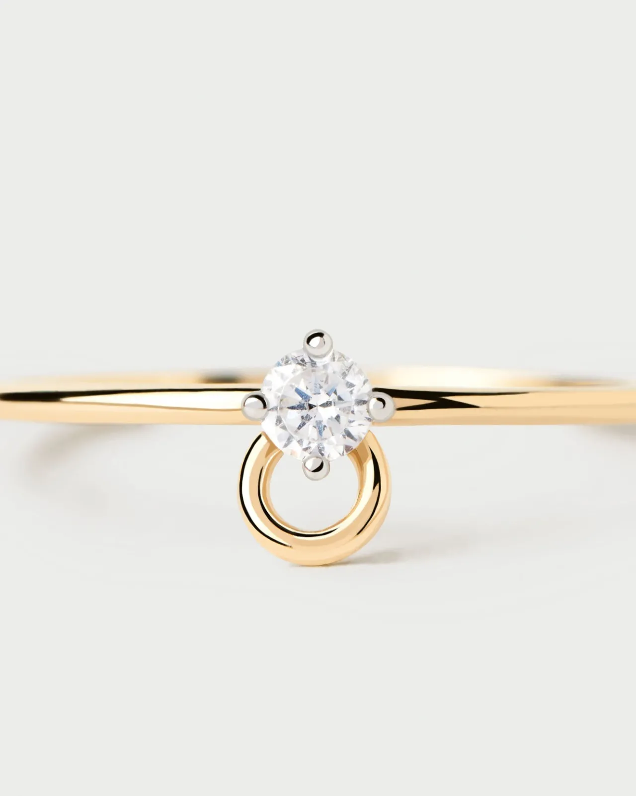 Joyas Con Diamantes|Joyas De Oro 18K-PDPAOLA Anillo Solitario De Diamante Y Oro Ari
