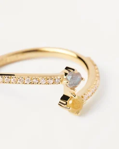 Anillos Con Piedras Semipreciosas|Anillos De Oro-PDPAOLA Anillo Villa