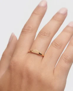 Anillos Sello|Anillos Básicos-PDPAOLA Anilo sello Half Circle mini