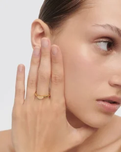 Anillos Sello|Anillos Básicos-PDPAOLA Anilo sello Half Circle mini