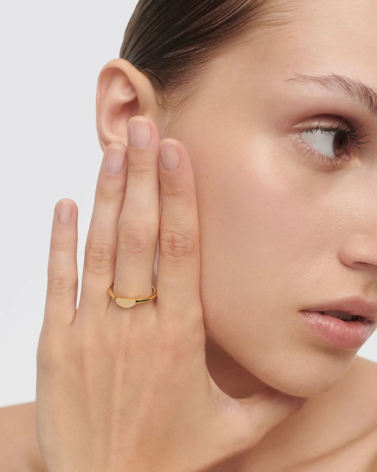 Anillos Sello|Anillos Básicos-PDPAOLA Anilo sello Half Circle mini
