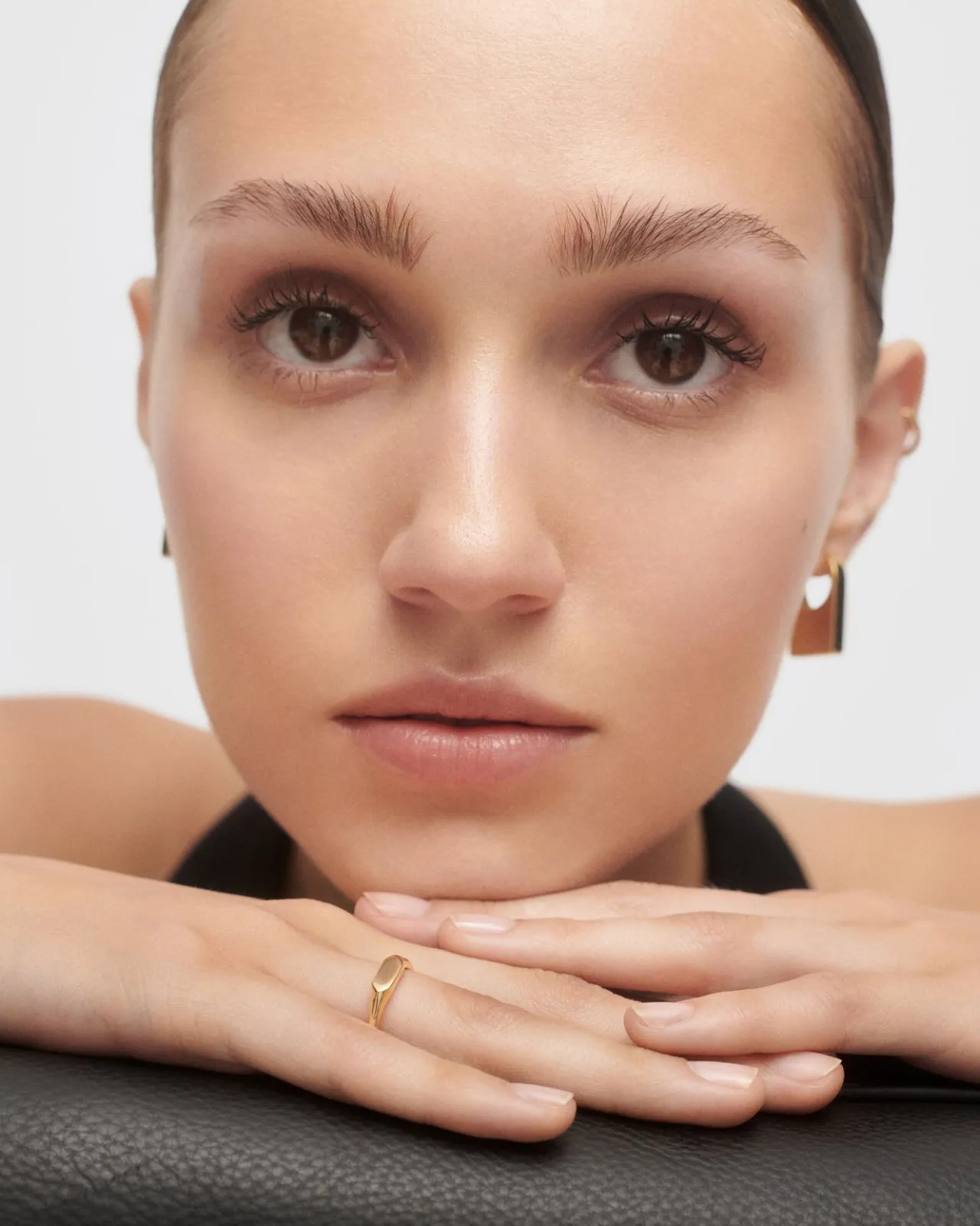 Anillos Sello|Anillos Básicos-PDPAOLA Anilo sello Hexagon mini