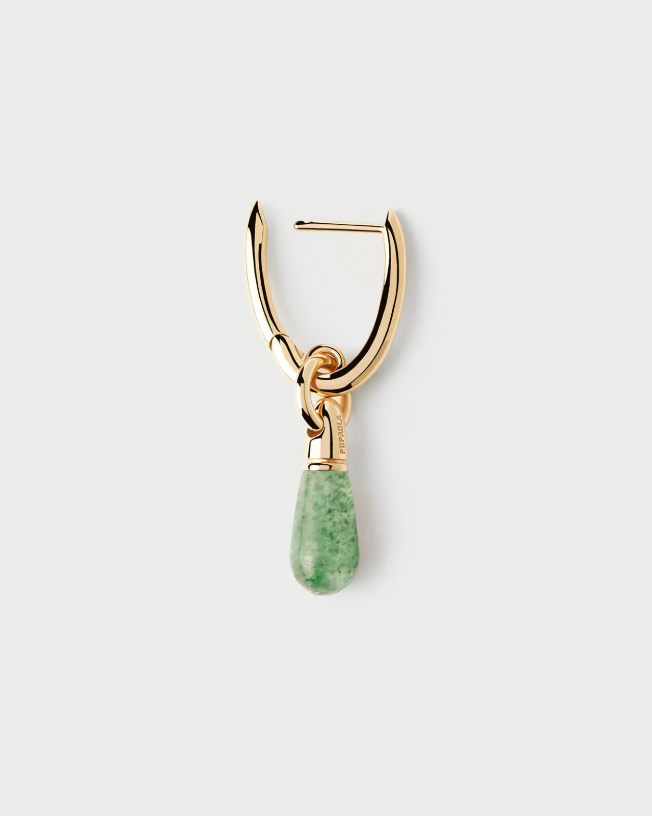 Piercings Con Piedras Semipreciosas|Aros Individuales-PDPAOLA Aro Individual Aventurina Verde Jupiter