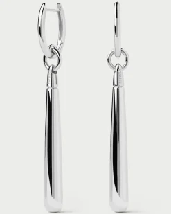 Aros Individuales|Pendientes Individuales-PDPAOLA Aro Individual de Plata Supreme Jupiter