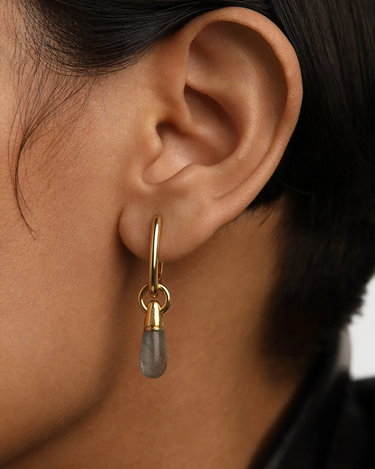 Piercings Con Piedras Semipreciosas|Aros Individuales-PDPAOLA Aro Individual Labradorita Jupiter
