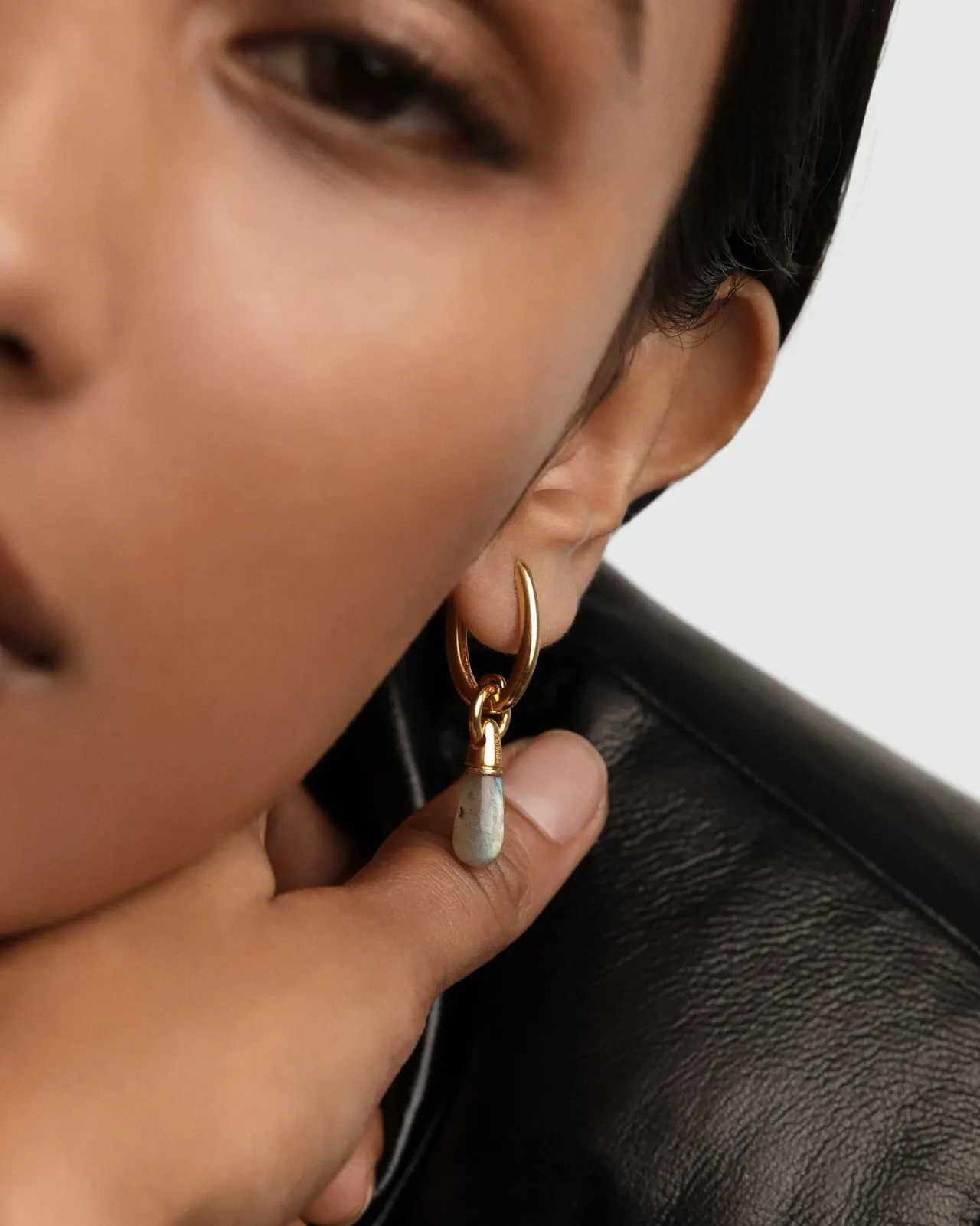 Piercings Con Piedras Semipreciosas|Aros Individuales-PDPAOLA Aro Individual Labradorita Jupiter