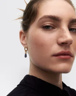 Piercings Con Piedras Semipreciosas|Pendientes Con Piedras Semipreciosas-PDPAOLA Aro individual sodalita Jupiter