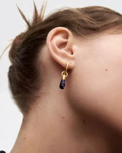 Piercings Con Piedras Semipreciosas|Pendientes Con Piedras Semipreciosas-PDPAOLA Aro individual sodalita Jupiter