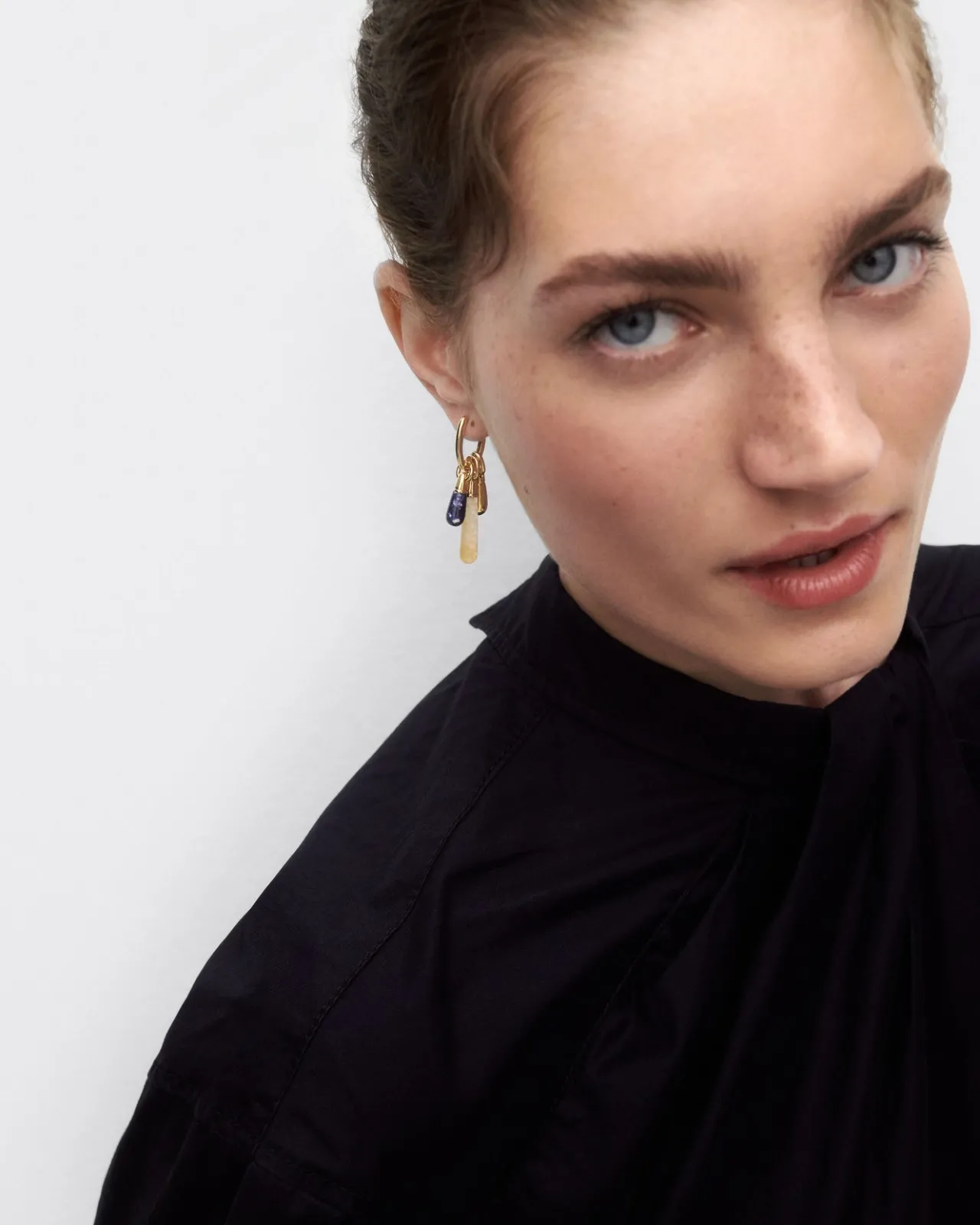 Piercings Con Piedras Semipreciosas|Pendientes Con Piedras Semipreciosas-PDPAOLA Aro individual sodalita Jupiter