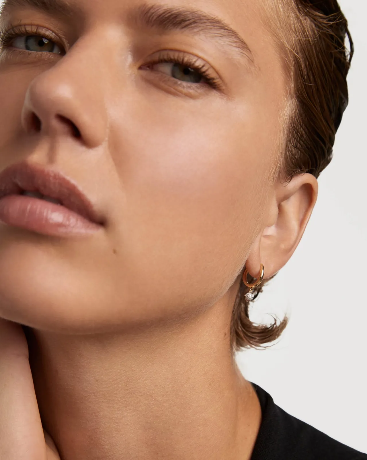Piercings Con Diamantes|Piercings De Alta Joyería-PDPAOLA Aros de diamantes y oro Dona