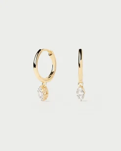 Joyas Con Diamantes|Joyas De Oro 18K-PDPAOLA Aros De Diamantes Y Oro Emi