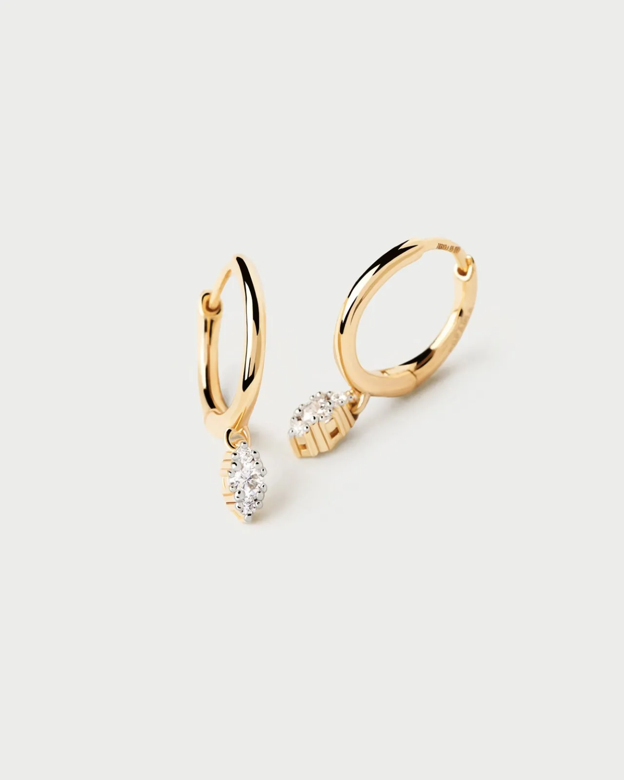 Joyas Con Diamantes|Joyas De Oro 18K-PDPAOLA Aros De Diamantes Y Oro Emi
