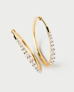 Joyas Con Diamantes|Joyas De Oro 18K-PDPAOLA Aros De Diamantes Y Oro Estella