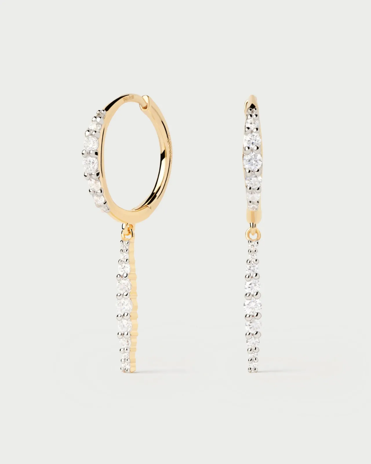 Joyas Con Diamantes|Joyas De Oro 18K-PDPAOLA Aros De Diamantes Y Oro Kate