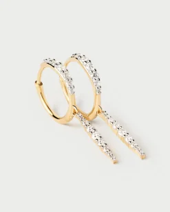 Joyas Con Diamantes|Joyas De Oro 18K-PDPAOLA Aros De Diamantes Y Oro Kate