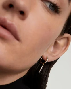 Joyas Con Diamantes|Joyas De Oro 18K-PDPAOLA Aros De Diamantes Y Oro Kate