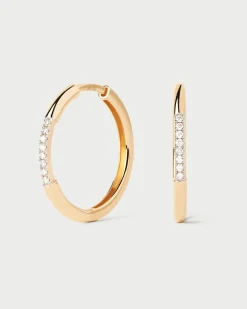 Joyas De Oro 18K|Aros-PDPAOLA Aros de diamantes y oro Nora