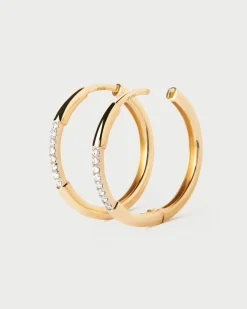 Joyas De Oro 18K|Aros-PDPAOLA Aros de diamantes y oro Nora