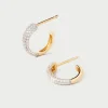 Joyas Con Diamantes|Joyas De Oro 18K-PDPAOLA Aros de Diamantes y Oro Soho Mini