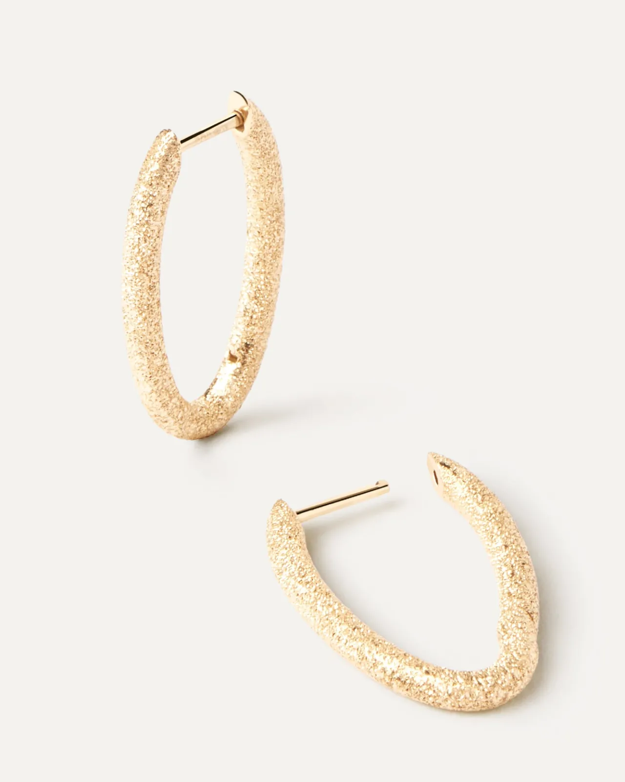 Joyas De Oro 18K|Aros-PDPAOLA Aros de Oro Efecto Arena Vera