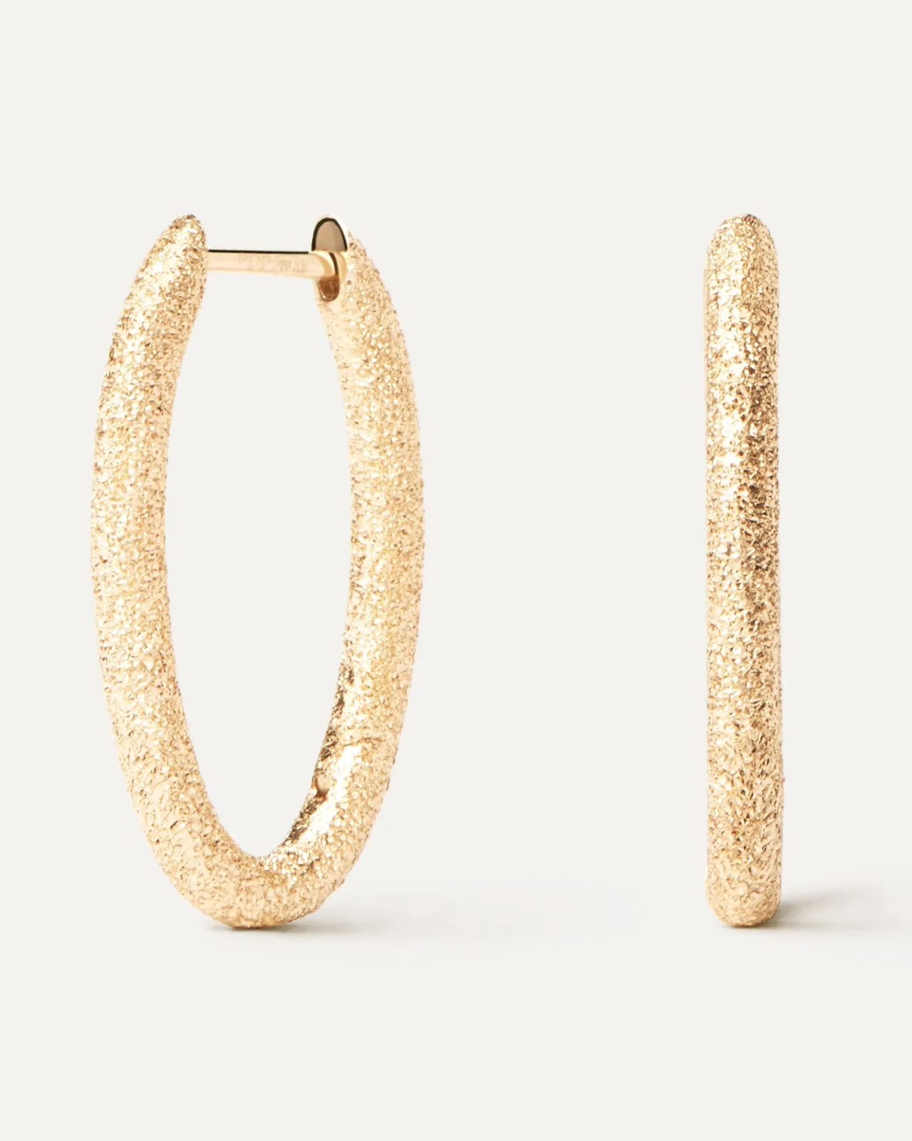 Joyas De Oro 18K|Aros-PDPAOLA Aros de Oro Efecto Arena Vera