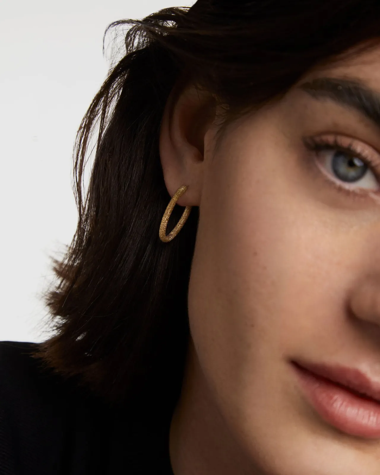 Joyas De Oro 18K|Aros-PDPAOLA Aros de Oro Efecto Arena Vera