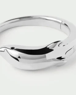 Pulseras De Plata|Rebajas Pulseras-PDPAOLA Brazalete de plata Dolphin