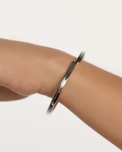 Brazaletes|Pulseras Básicas-PDPAOLA Brazalete de Plata Genesis