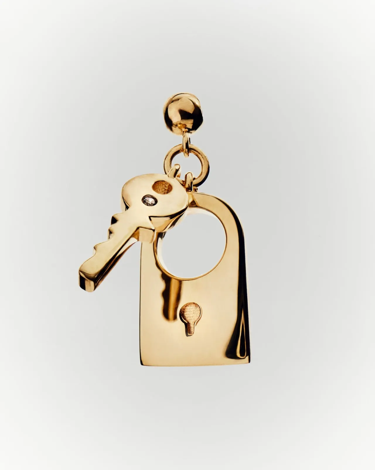 Pulseras De Oro|Charms Amor-PDPAOLA Charm Candado y llave