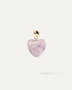 Charms Amor|Charms De Piedras-PDPAOLA Charm Corazón Amatista