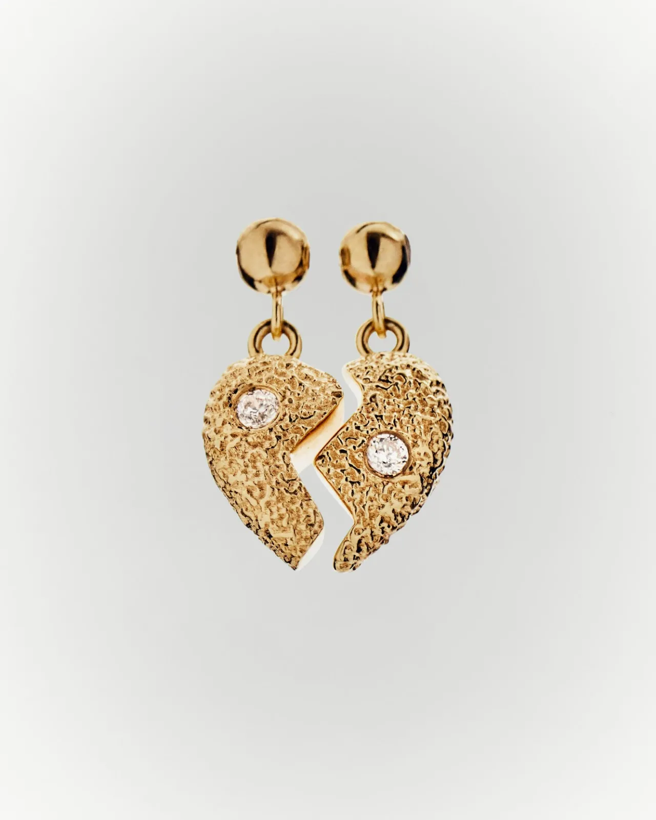 Pulseras De Oro|Collares De Oro-PDPAOLA Charm Corazón divisible
