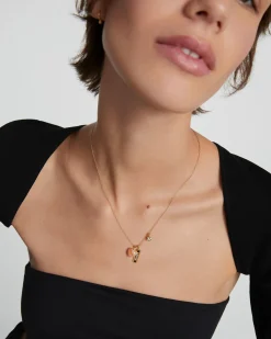Charms Amor|Charms De Piedras-PDPAOLA Charm Corazón Ágata Naranja
