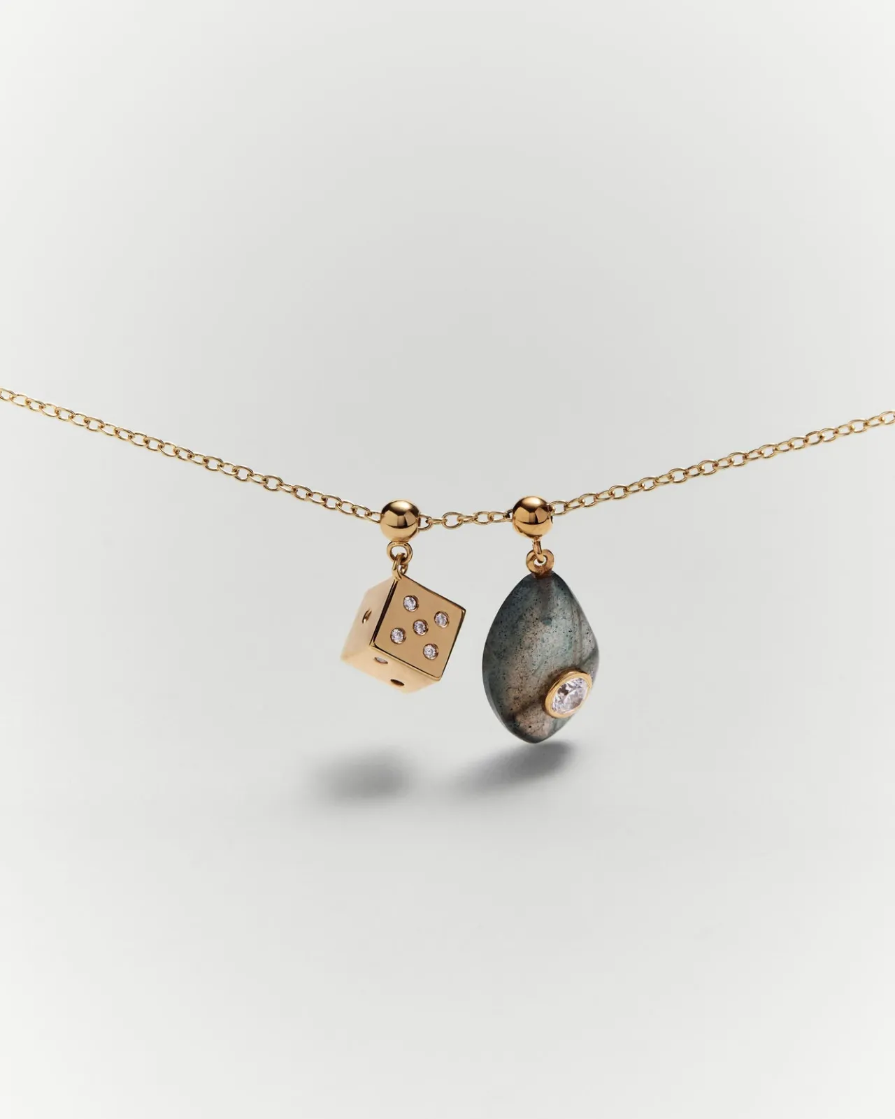 Pulseras De Oro|Collares De Oro-PDPAOLA Charm Dado