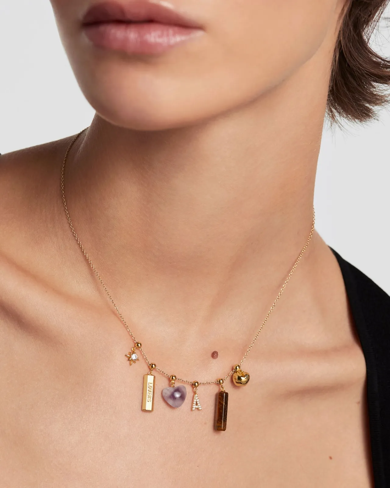 Collares De Oro|Collares Más Vendidos-PDPAOLA Charm Letra A