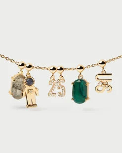 Charms De Números|Rebajas Charms-PDPAOLA Charm Número 5