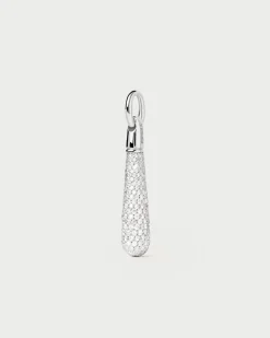 Colgantes Grandes-PDPAOLA Colgante de Plata Pavé Large Drop