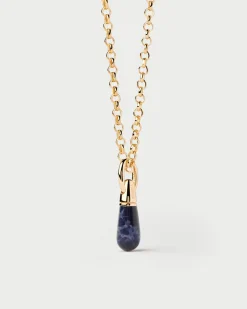 Colgantes Con Piedras Semipreciosas-PDPAOLA Colgante sodalita Drop