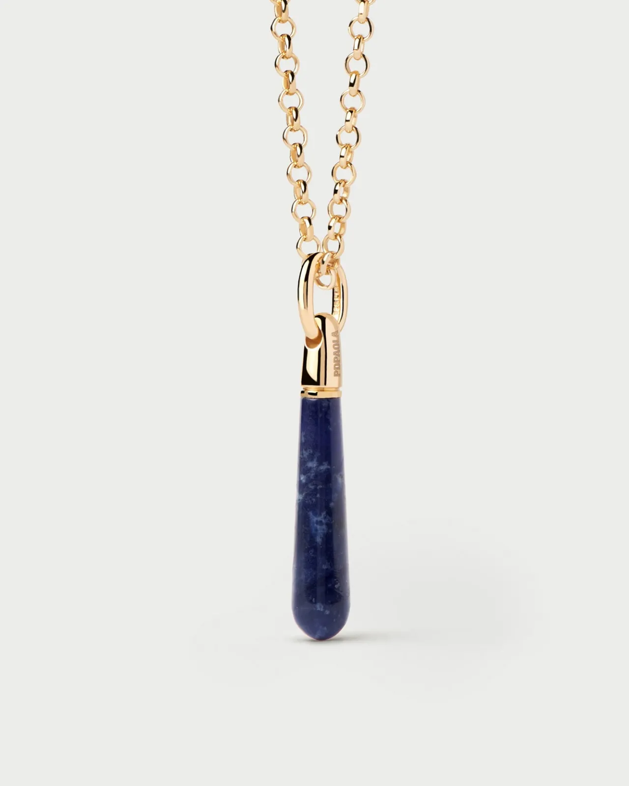Colgantes Con Piedras Semipreciosas|Collares Con Piedras Semipreciosas-PDPAOLA Colgante sodalita large Drop