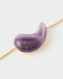 Collares Con Piedras Semipreciosas|Collares De Oro-PDPAOLA Collar Amatista Aura