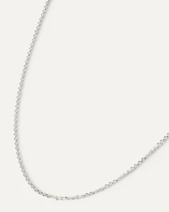Collares Básicos|Collares De Cadena-PDPAOLA Collar cadena de plata Essential