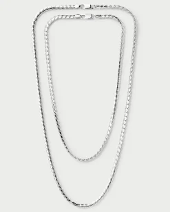 Collares Básicos|Collares De Cadena-PDPAOLA Collar Cadena de Plata Large Serpentine