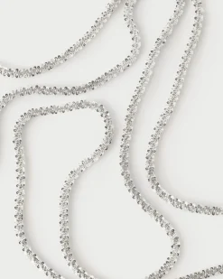 Collares Básicos|Collares De Cadena-PDPAOLA Collar cadena de plata Sparkle